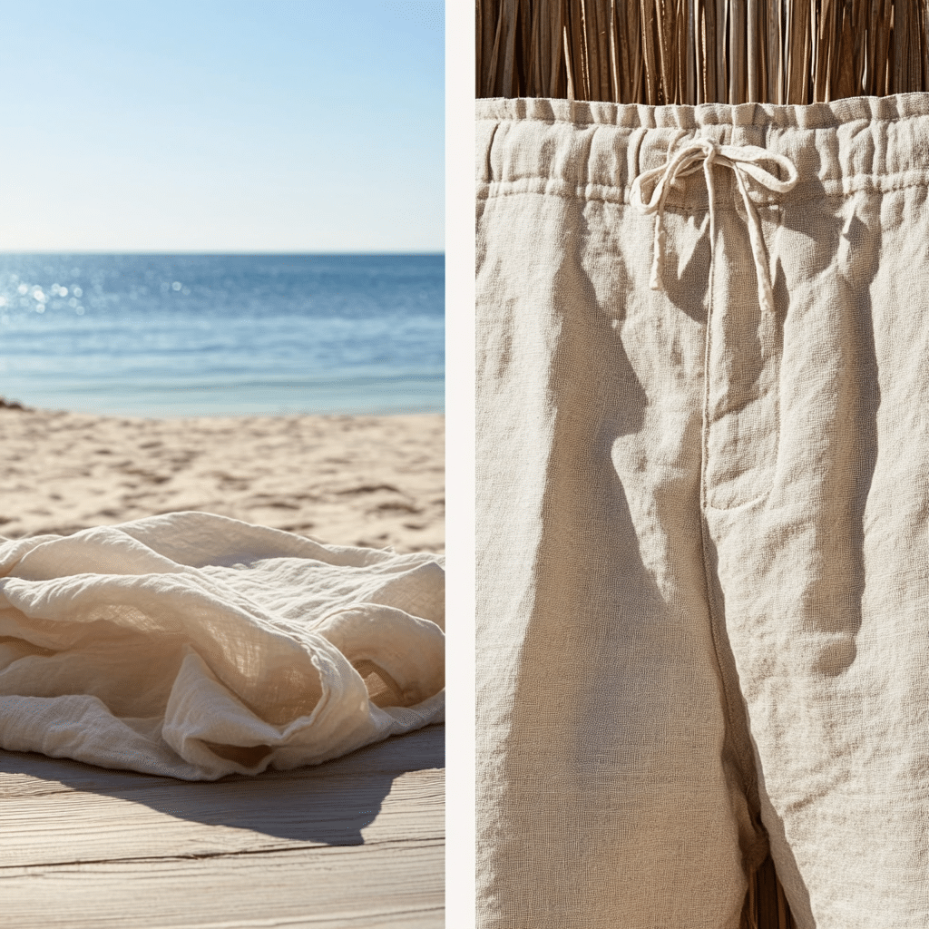 linen shorts